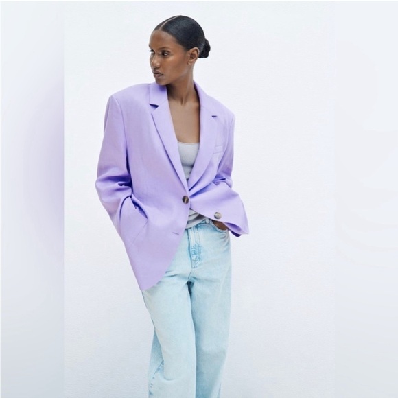 COPY - Zara Purple Blazer - Picture 2 of 11